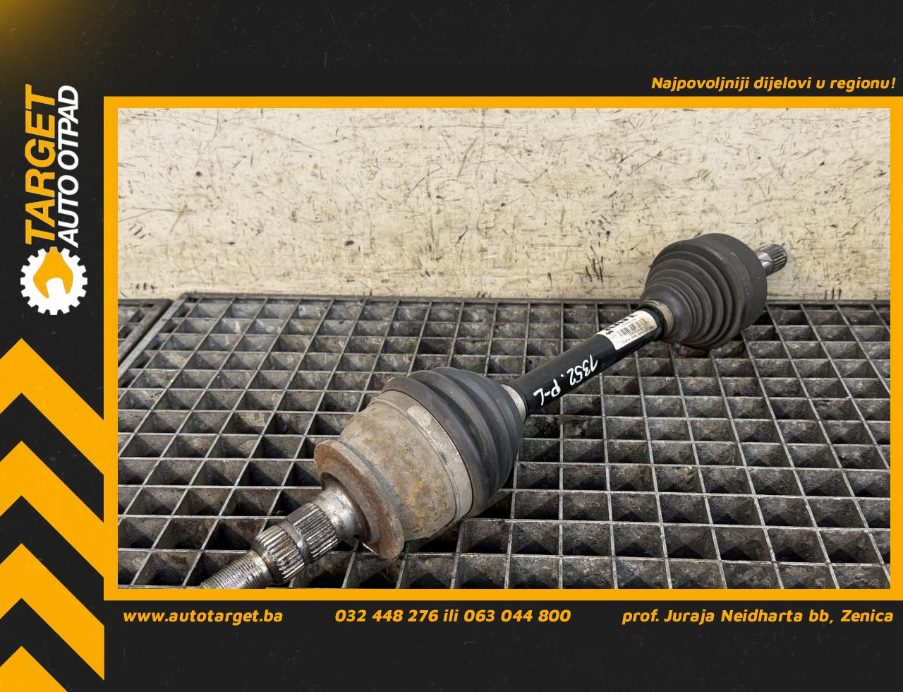DIJELOVI POLUOSOVINA OPEL ASTRA J > 12-15 1.6 13335135