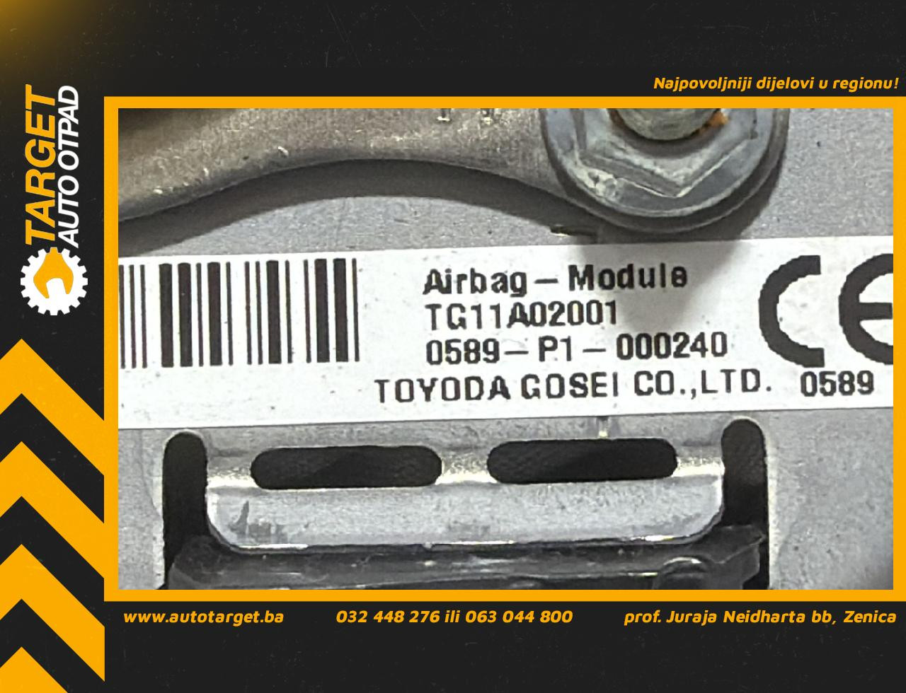 DIJELOVI AIRBAG VOLANA MAZDA 6 > 13-16 2.2 TG11A02001