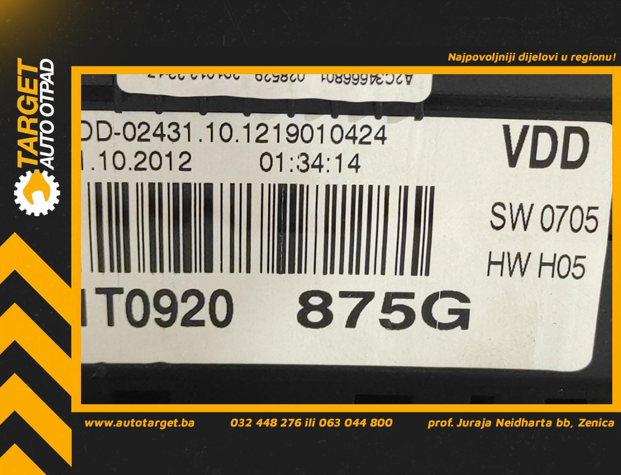 DIJELOVI CELER SAT VW TOURAN > 10-15 1T0920875G