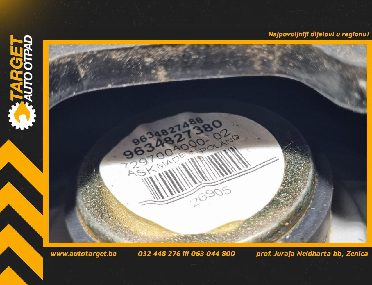 DIJELOVI ZVUCNIK PEUGEOT 207 > 06-09 9634827380