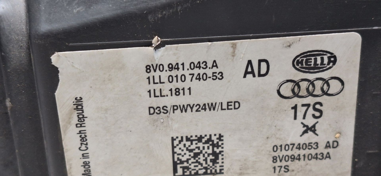 FAR OSTECEN AUDI A3 (8V1/8VA) > 12-16 8V0941043A