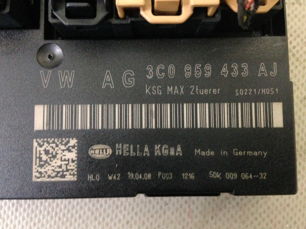 KOMFORT ELEKTRONIKA VW PASSAT B6 > 05-10 3C0959433AJ 3C