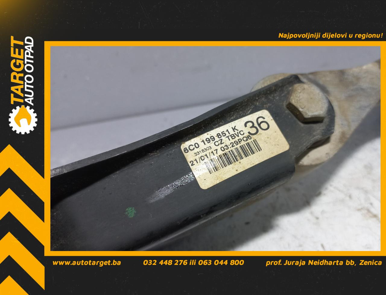 DIJELOVI NOSAC MOTORA SKODA FABIA > 14- 1.4 6C0199851K