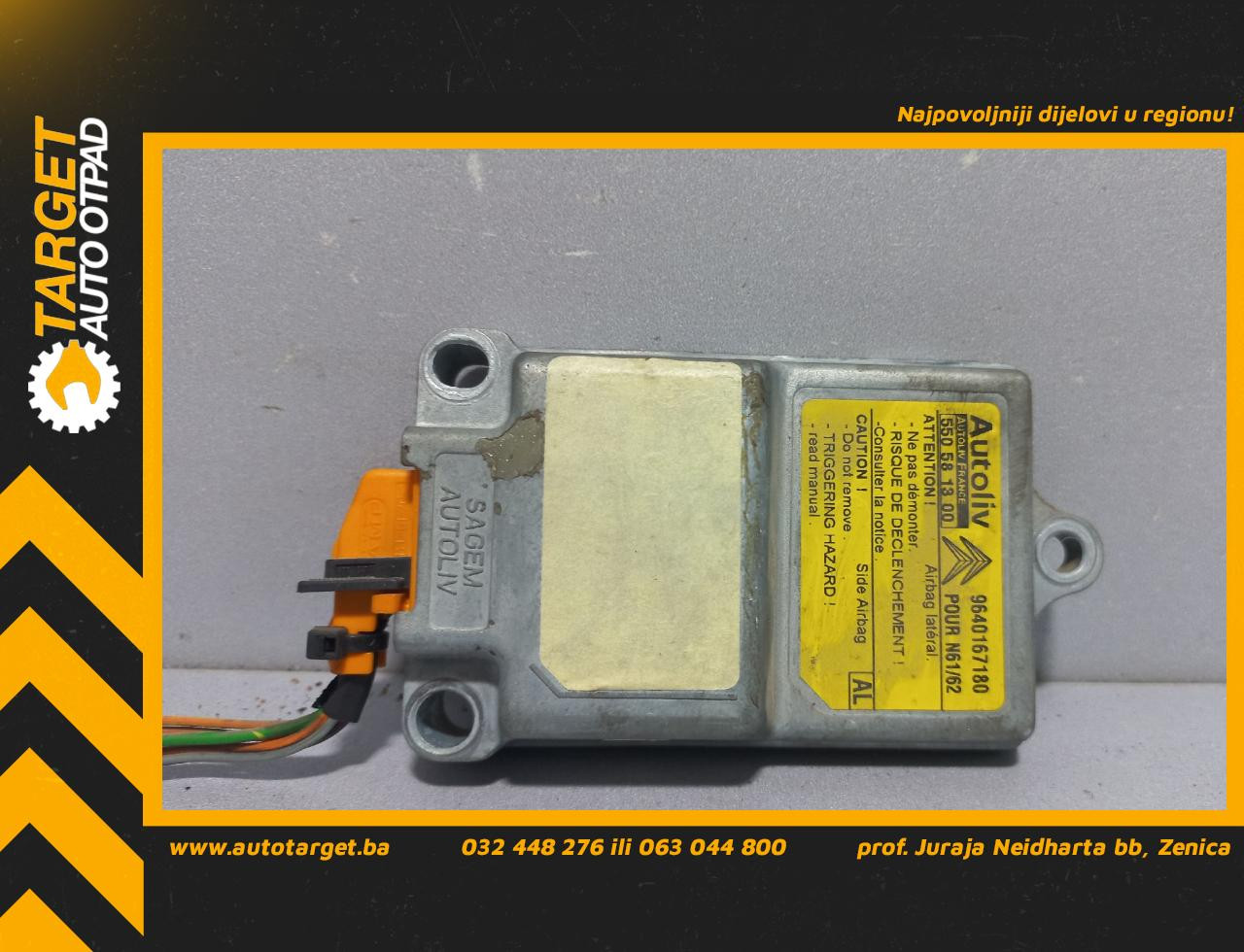 ELEKTRONIKA AIRBAGA CITROEN XSARA > 00-04 9640167180