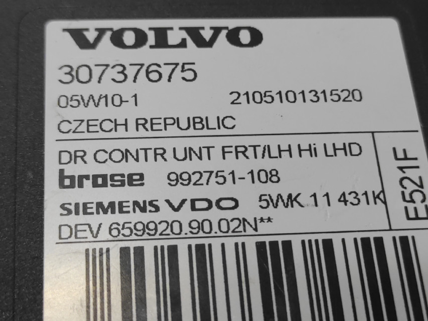MOTORIC PODIZACA STAKLA VOLVO S40/V50 > 04-07 30737675