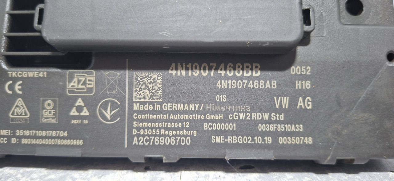 DIJELOVI ELEKTRONIKA MODUL AUDI A6 4K > 18- 4N1907468BB