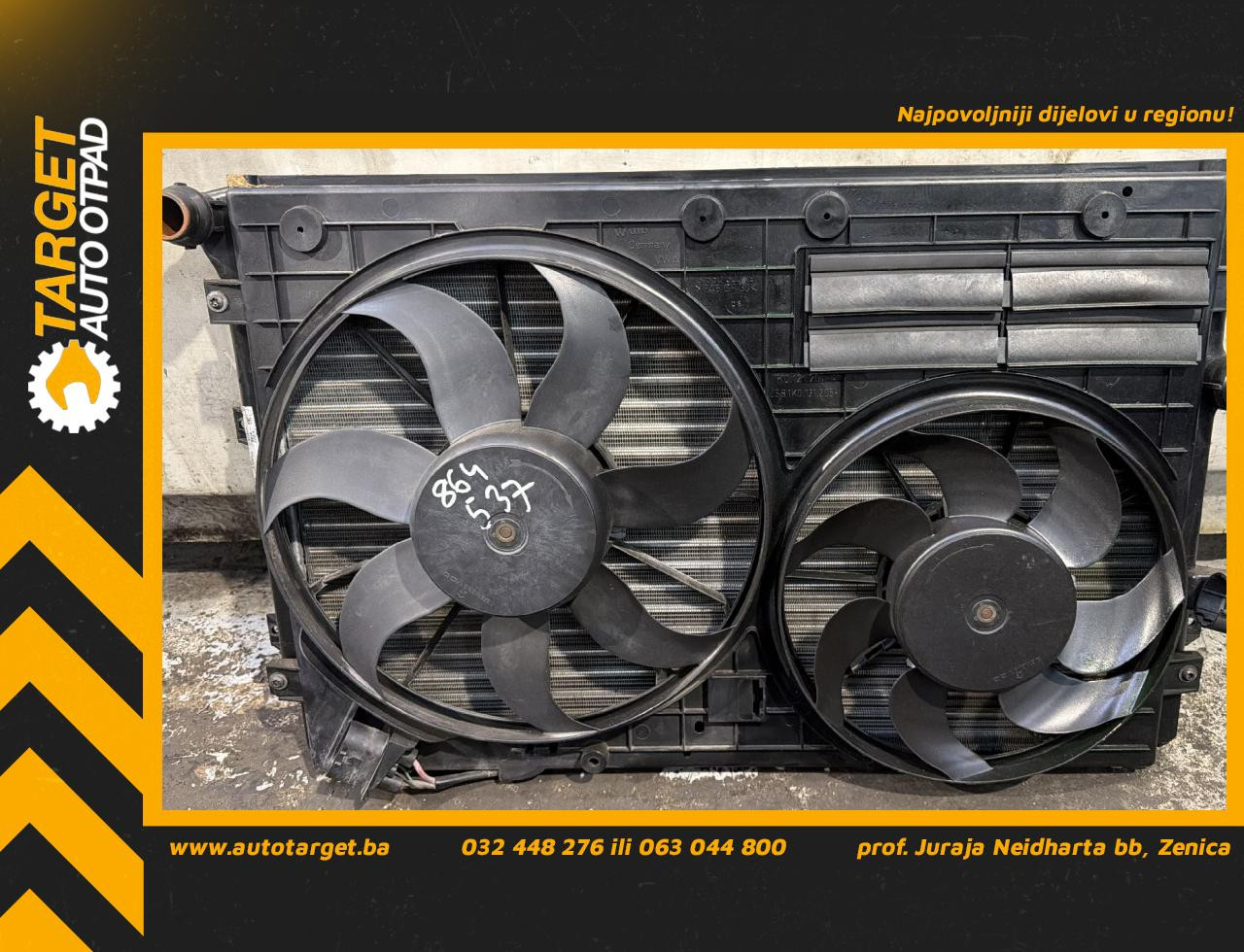 DIJELOVI VENTILATOR VW TIGUAN > 07-11 2.0