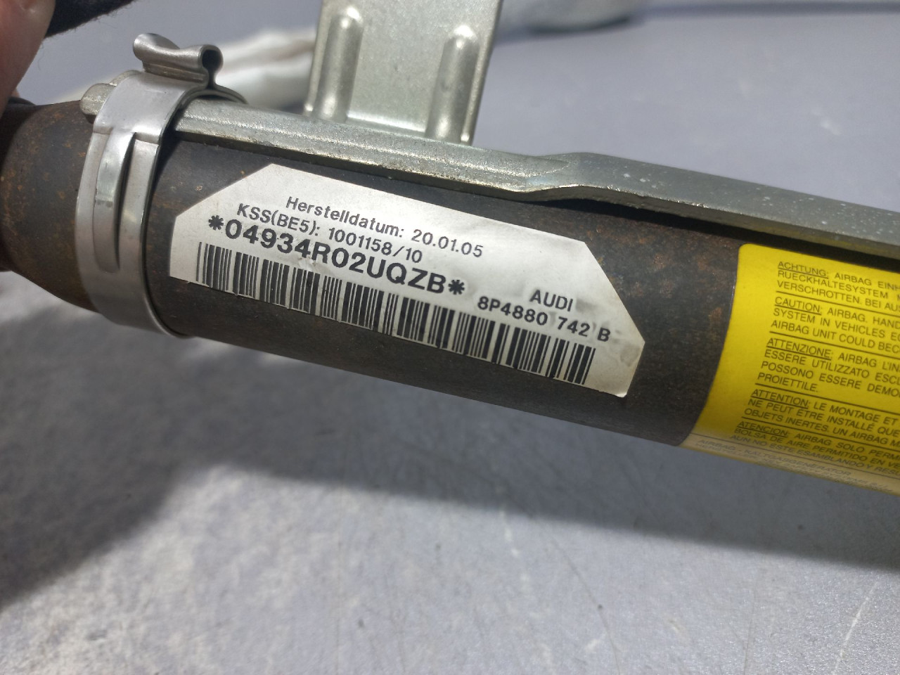 DIJELOVI KROVNI AIRBAG AUDI A3 > 03-08 8P4880742B
