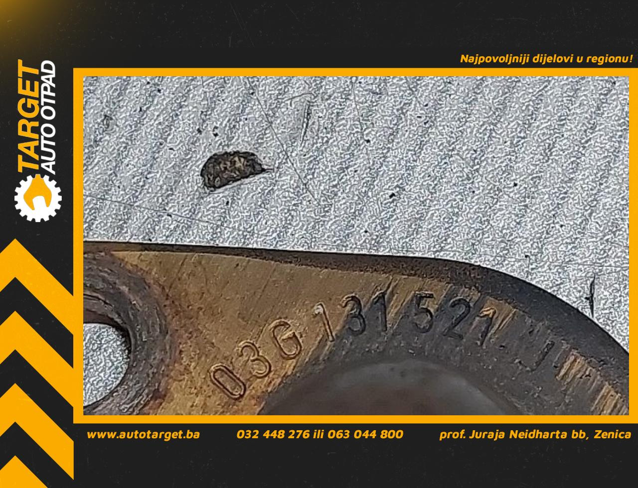 DIJELOVI CRIJEVO EGRA VW CADDY > 03-10 1.9 03G131521J
