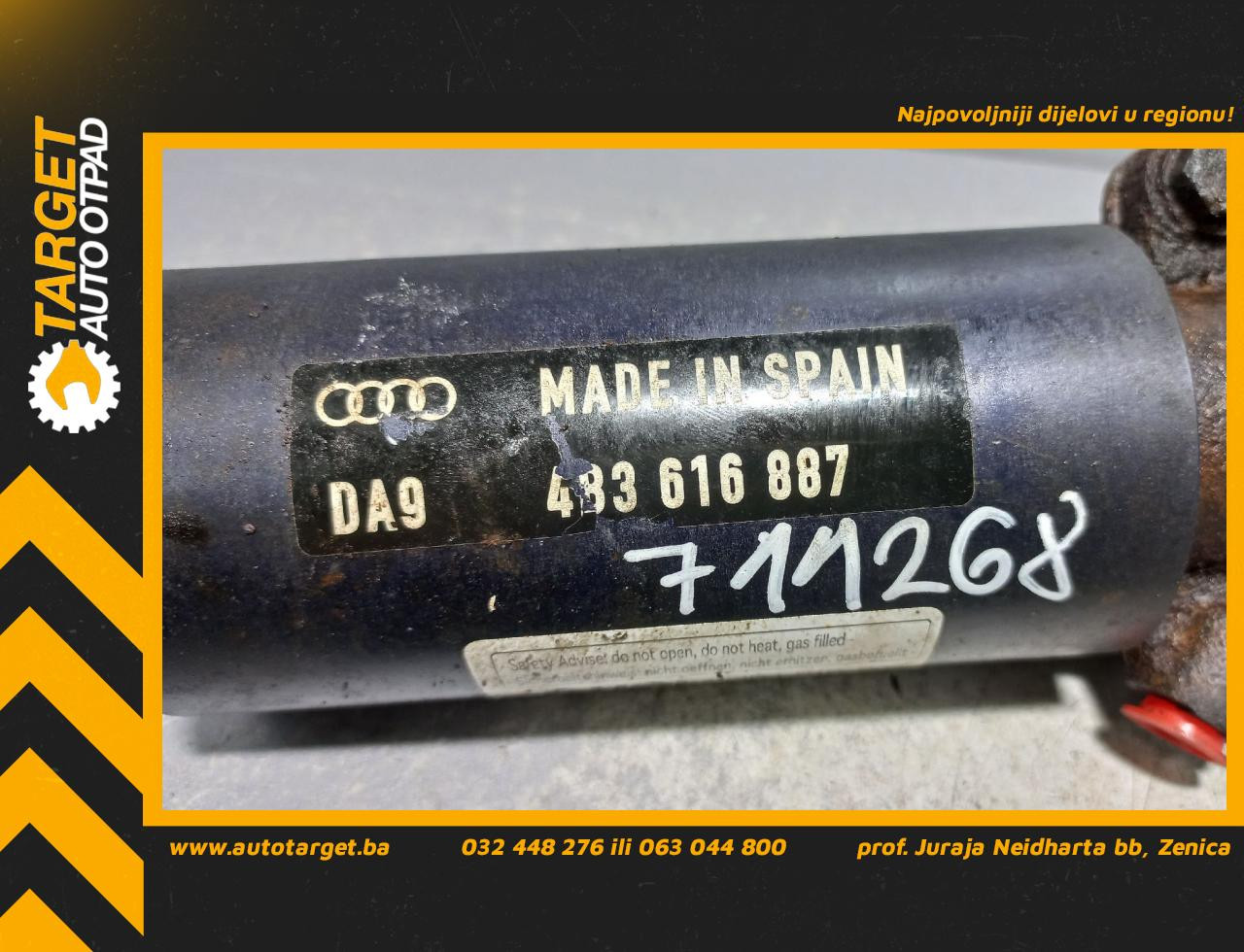 DIJELOVI VENTIL ZRACNOG OVJESA AUDI A6 > 01-04 4B3616887