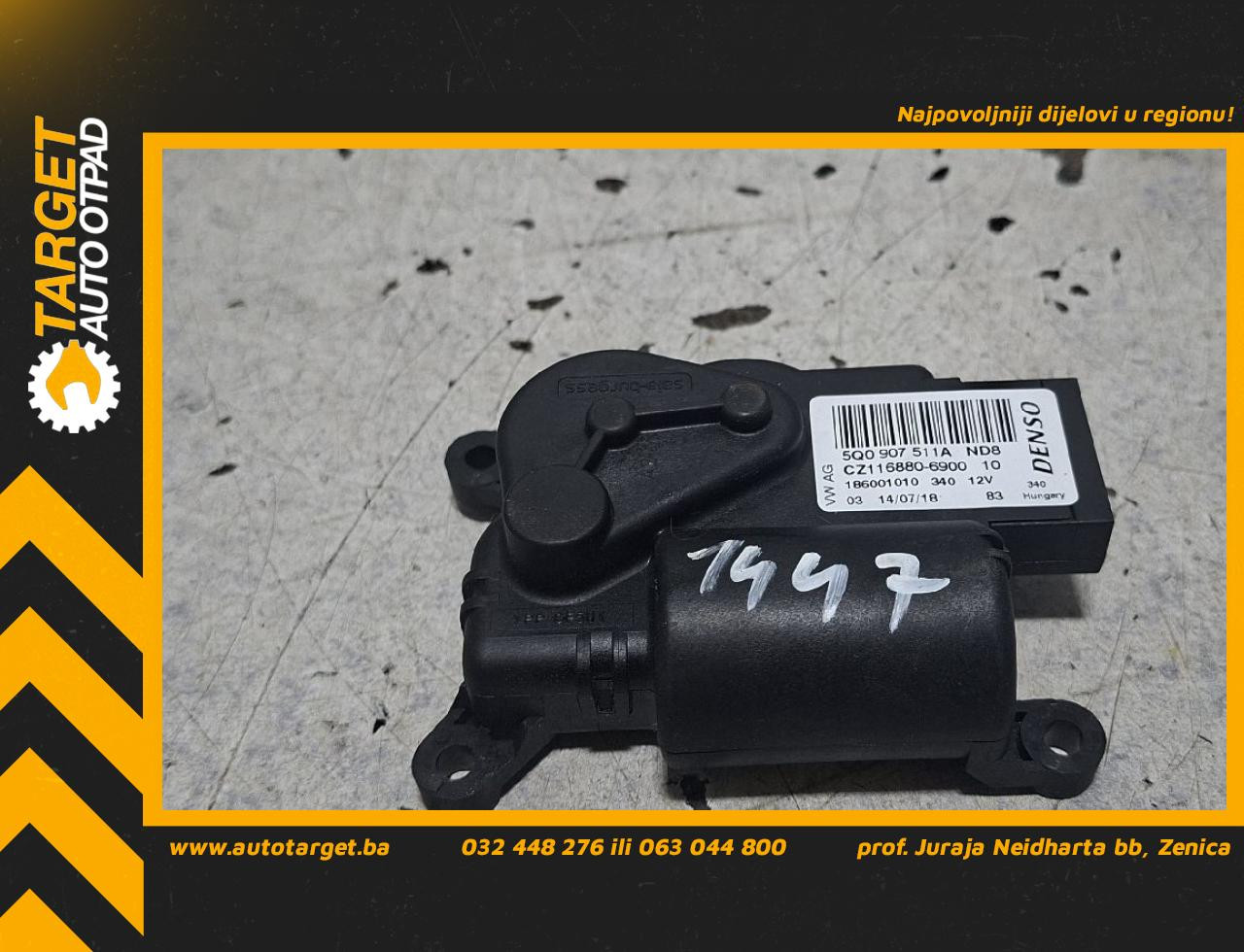 DIJELOVI MOTORIC KLAPNE VW PASSAT B8 > 14-19 2.0 5Q0907511A