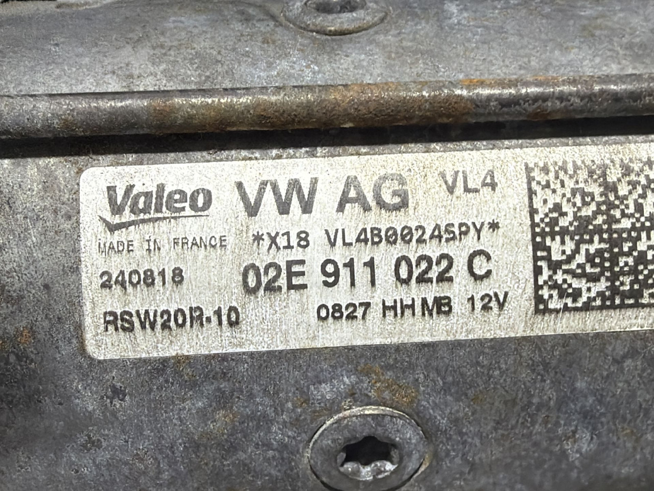DIJELOVI ALNASER VW PASSAT B8 > 14-19 2.0 02E911022C