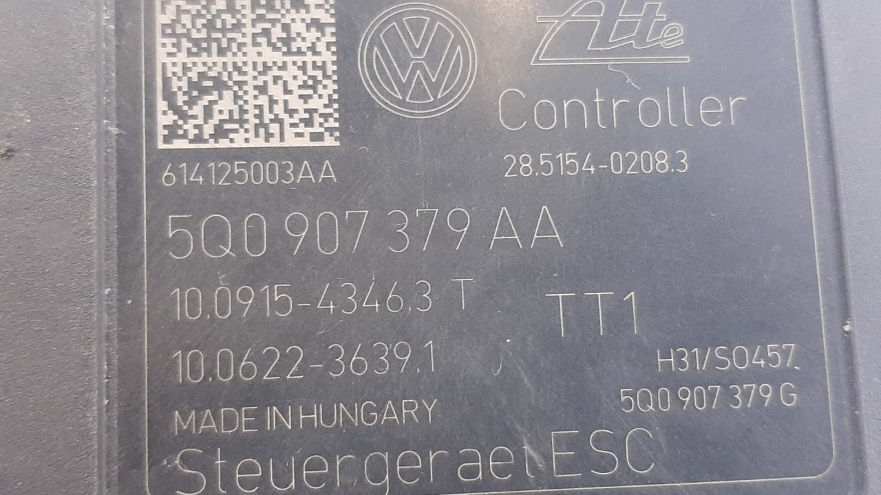 ABS ELEKTRONIKA AUDI A3 (8V1/8VA) > 12-16 5Q0907379AA 5