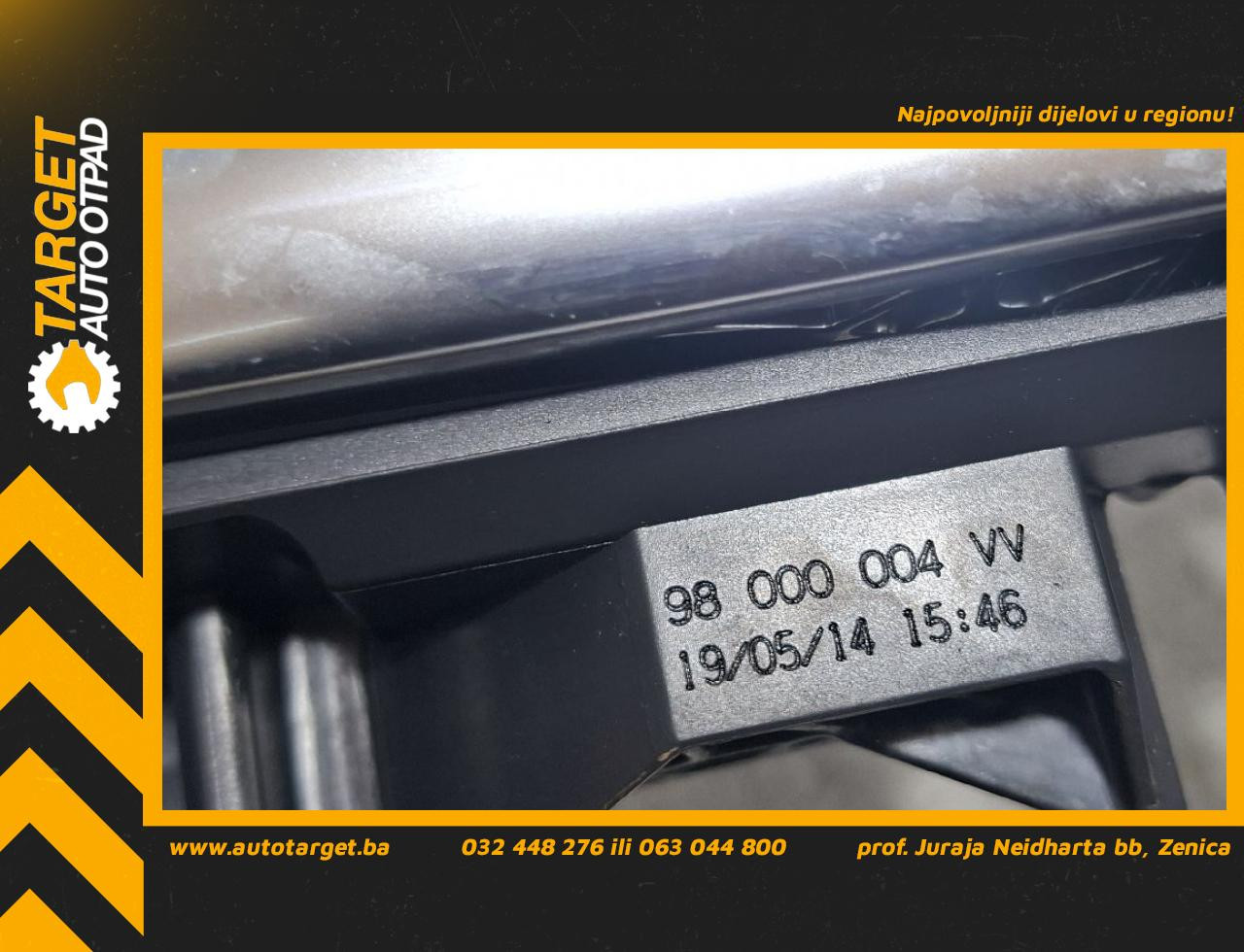 DIJELOVI UNUTRASNJA RUCKA VRATA PEUGEOT 308 > 13-17 1.6 98000004