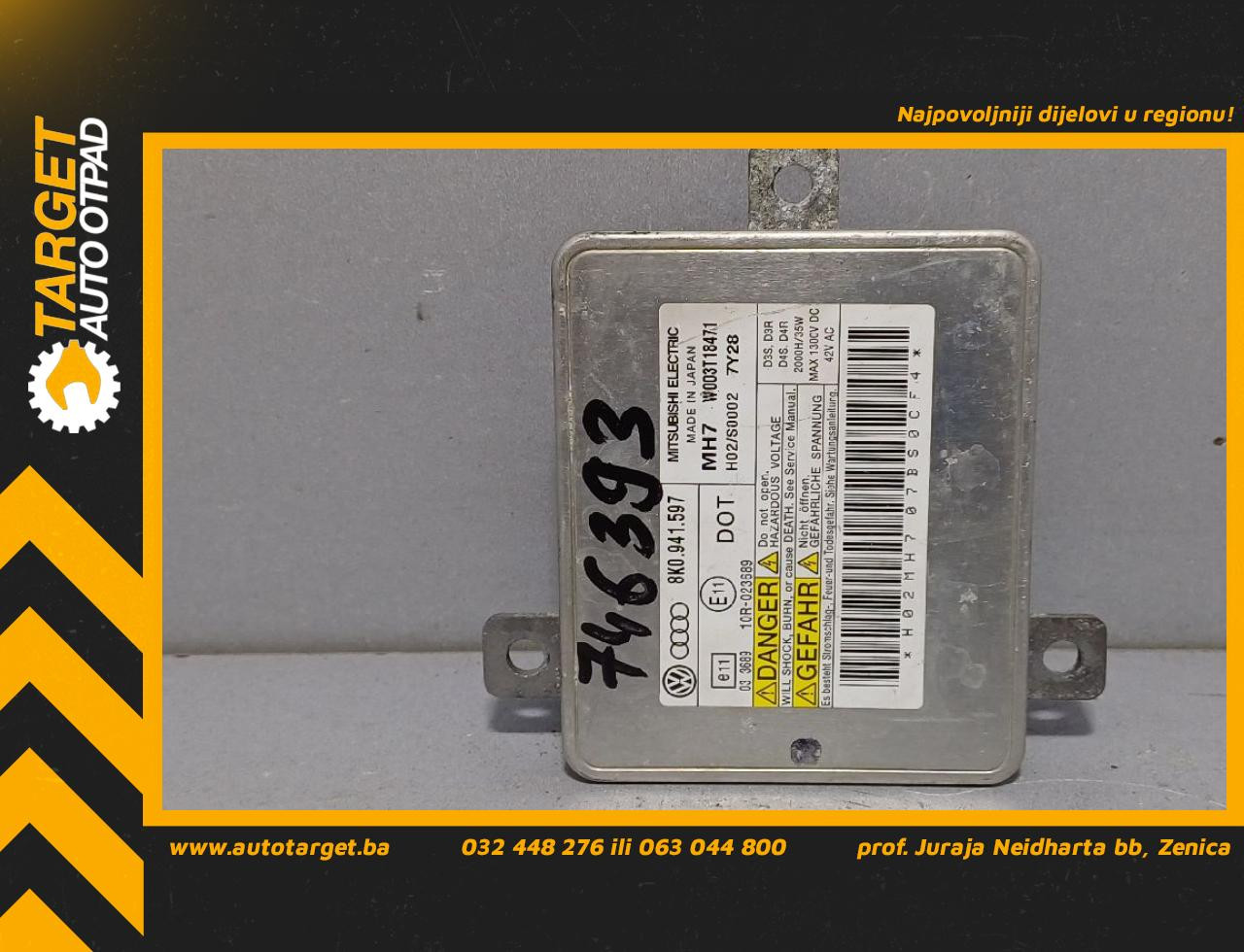 BALAST FARA AUDI A3 (8V1/8VA) > 12-16 8K0941597