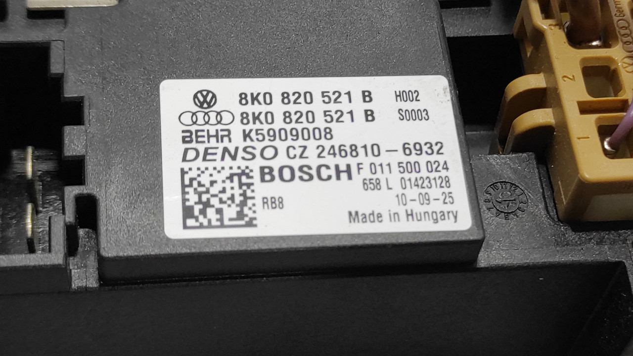 ELEKTRONIKA REOSTAT AUDI A4 (B8) > 12-15 8K0820521B