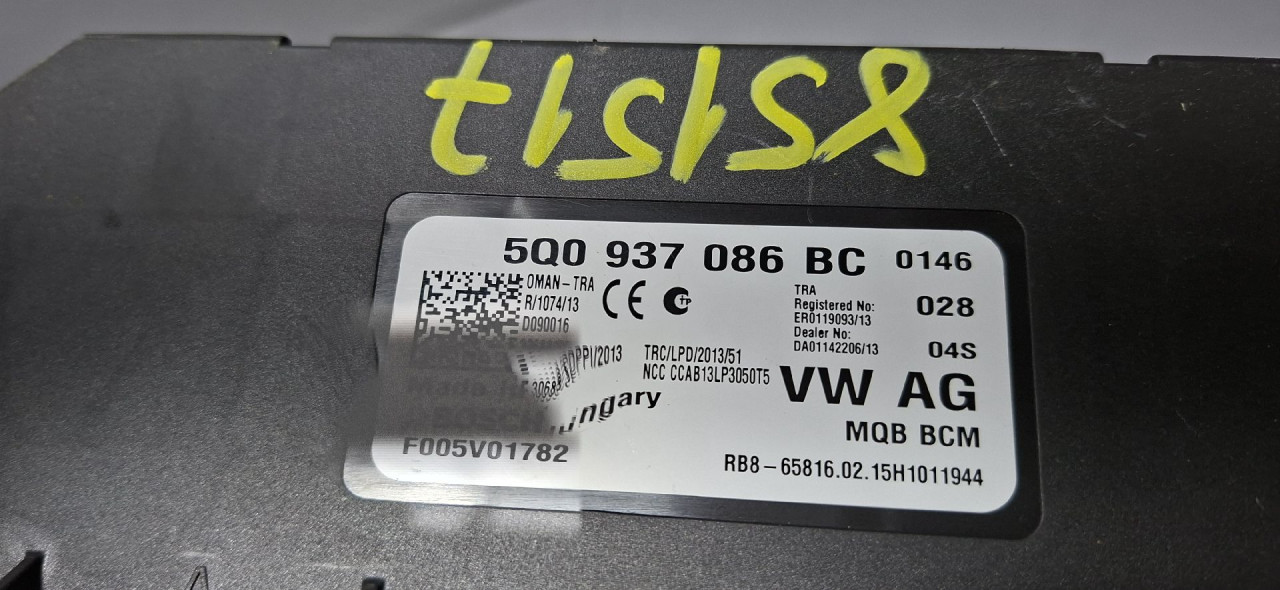 DIJELOVI BCM ELEKTRONIKA VW PASSAT B8 > 14-19 5Q0937086BC
