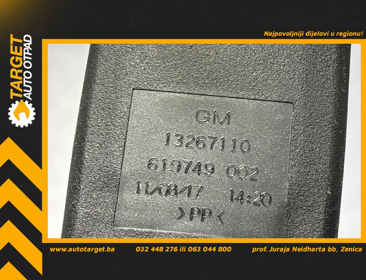 DIJELOVI ISPALJIVAC OPEL INSIGNIA > 09-13 2.0 13267110