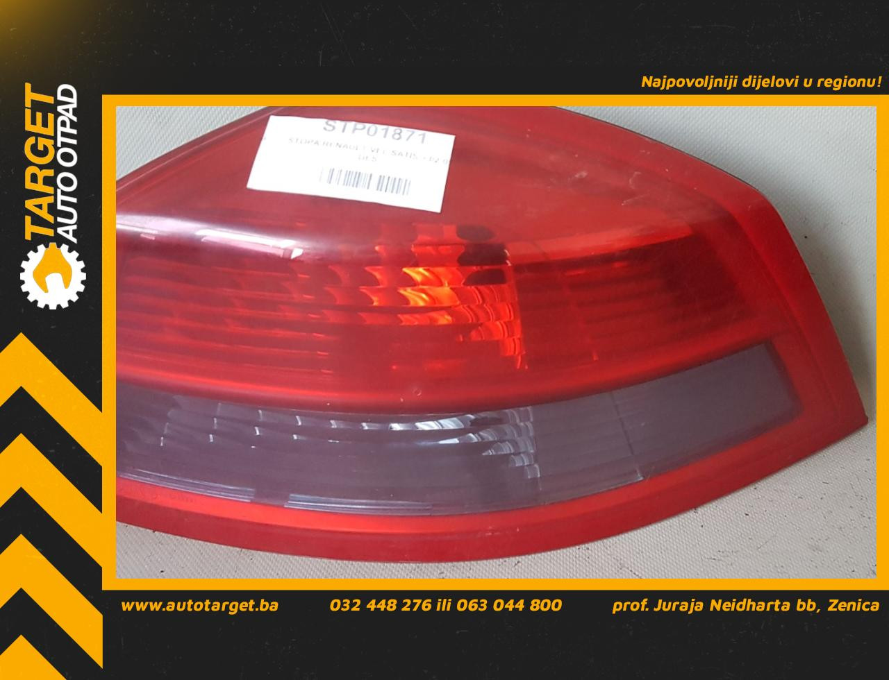 STOP SVJETLO RENAULT VEL SATIS > 02-09 8200014360