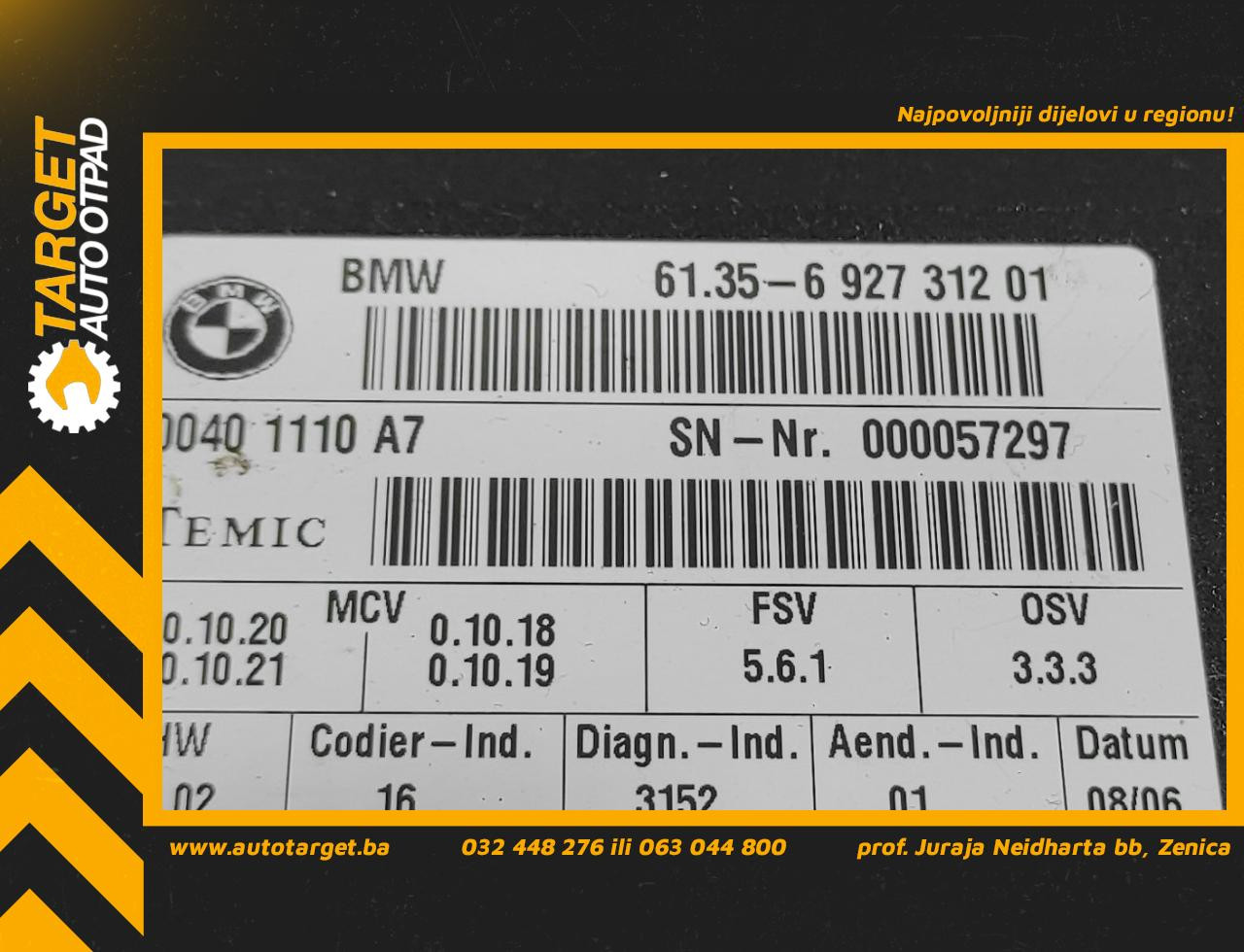 KOMFORT ELEKTRONIKA BMW SERIJA 5 (E60/E61) > 03-07 692731201
