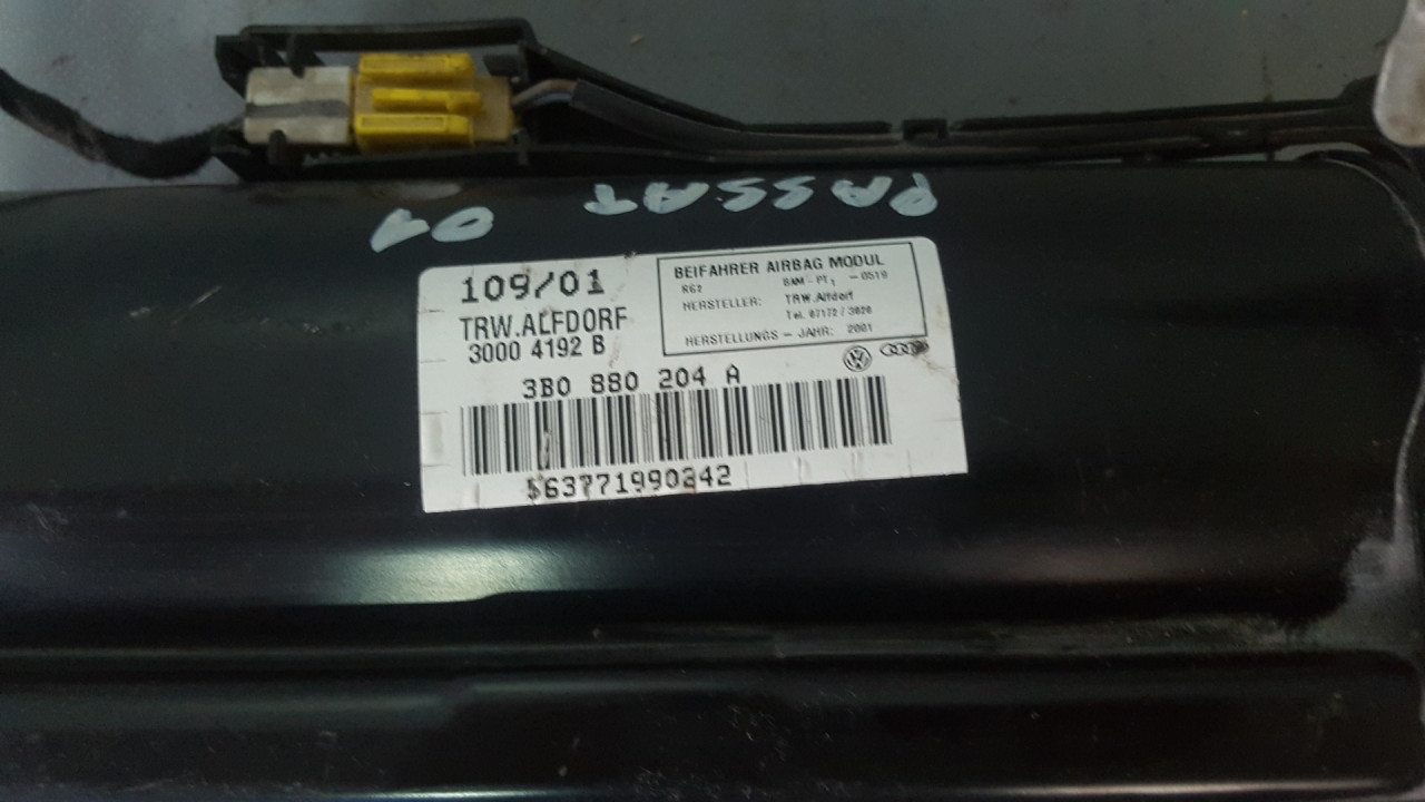 AIRBAG SUVOZACA VW PASSAT B5 > 96-00 3B0880204A 5637719