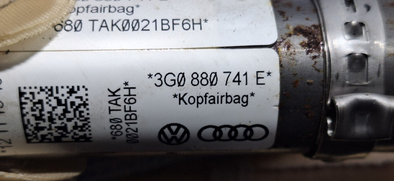 DIJELOVI KROVNI AIRBAG VW PASSAT B8 > 14-19 3G0880741E