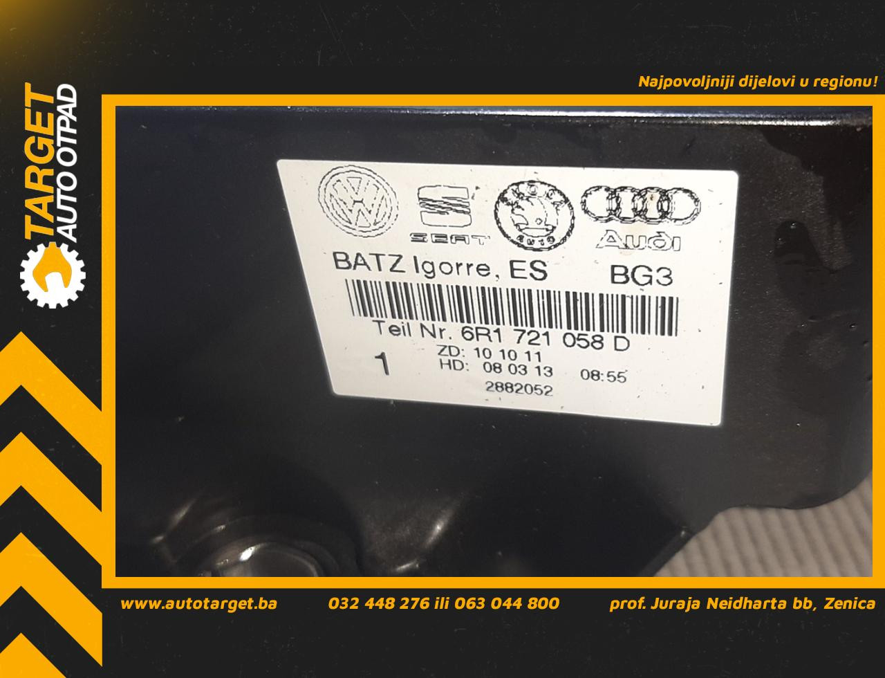 DIJELOVI PLASTIKA SKODA FABIA > 10-14 6R1721058D