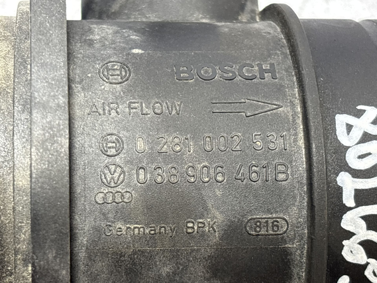 DIJELOVI PROTOK ZRAKA SKODA ROOMSTER > 06-10 1.9 038906461B