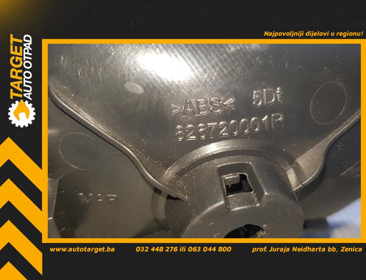 UNUTRASNJA RUCKA VRATA RENAULT FLUENCE > 13-16 826720001R