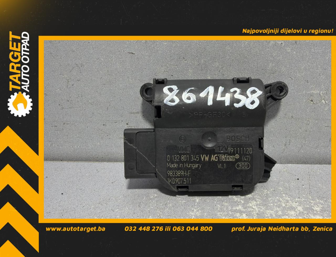 DIJELOVI MOTORIC KLAPNE VW SHARAN > 10- 2.0 1K0907511