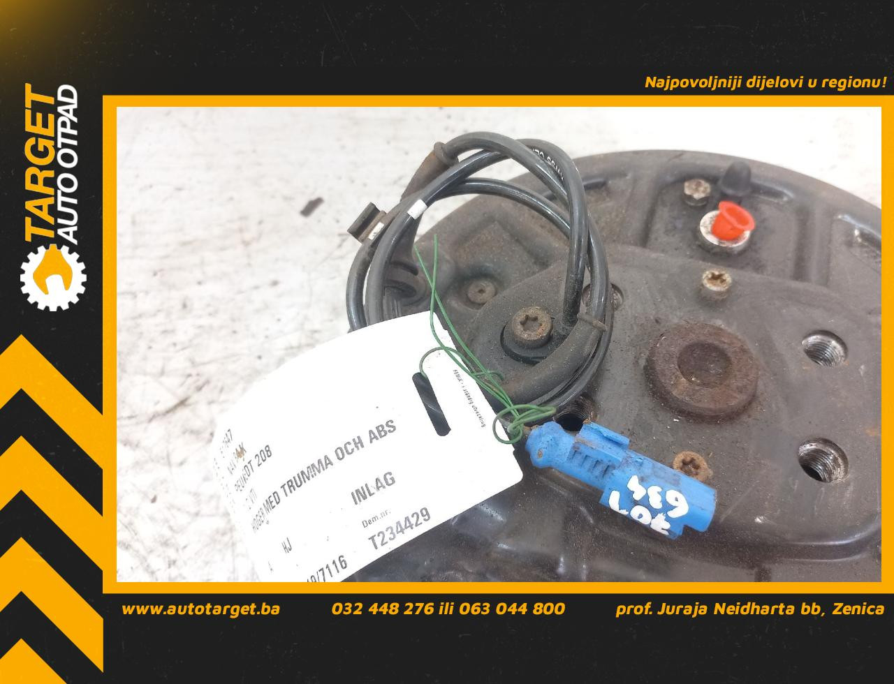 DIJELOVI ABS SENZOR PEUGEOT 208 > 12-15 9665592380