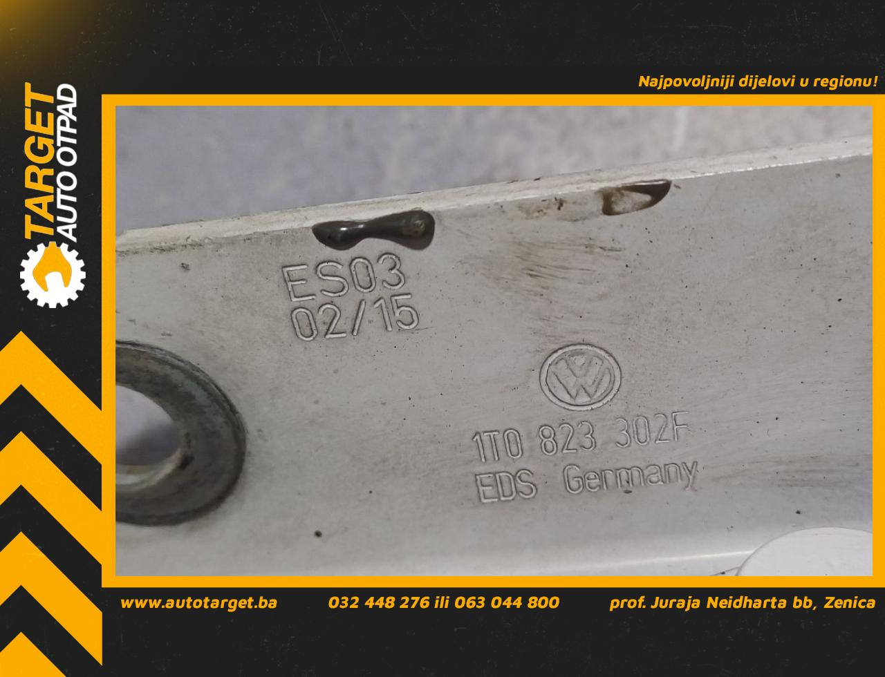 DIJELOVI SKARE OD HAUBE VW CADDY > 10-15 1.6 1T0823302F