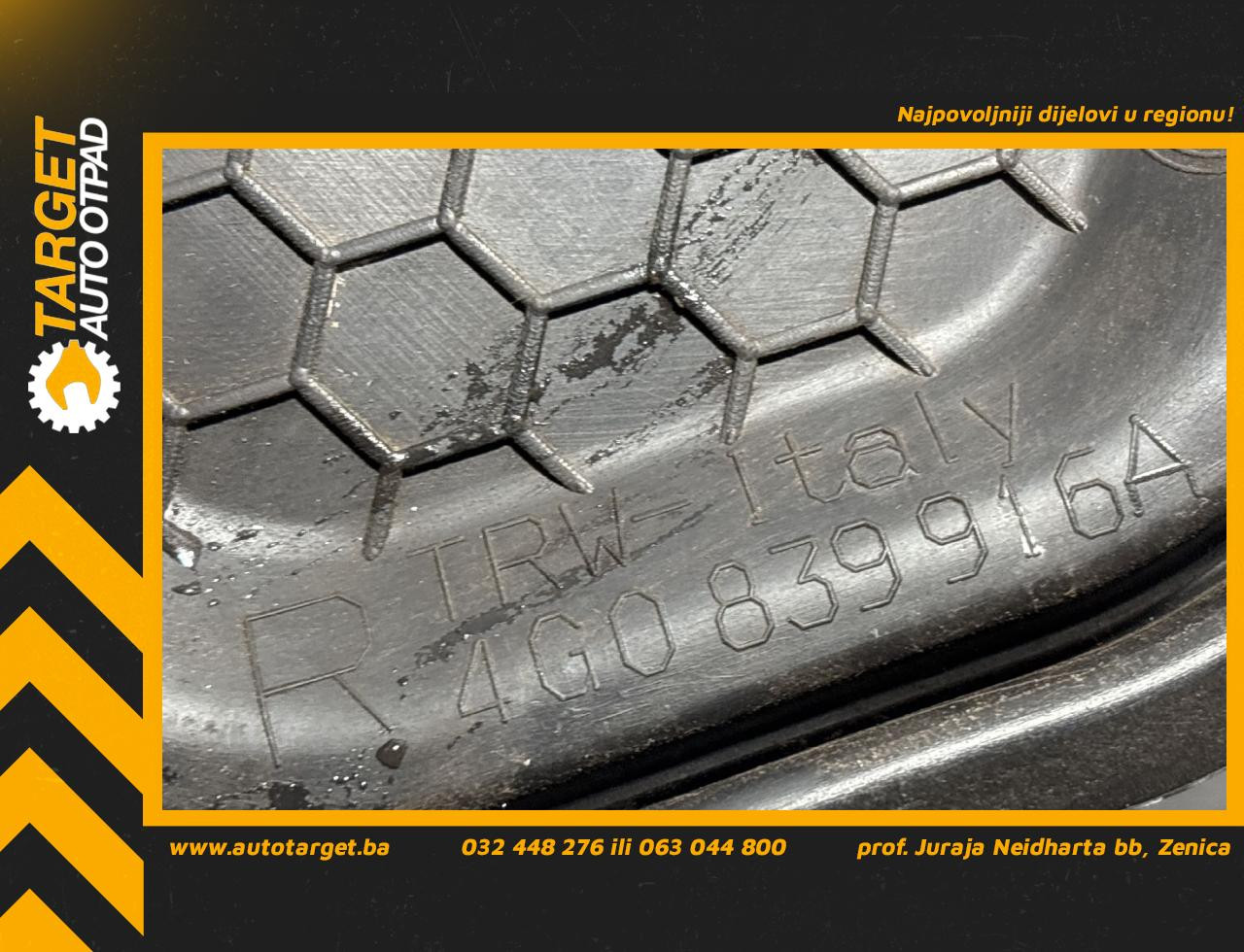DIJELOVI PLASTIKA AUDI A6 4G > 14-18 2.0 4G0839916A