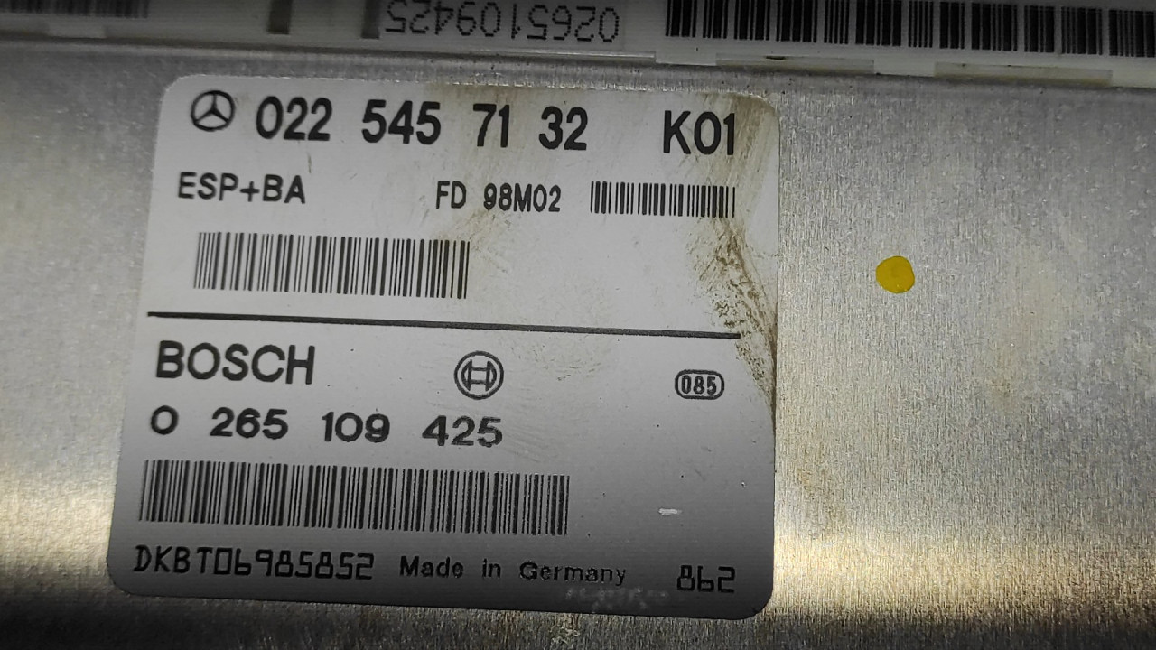 ELEKTRONIKA ESP MERCEDES A KLASA (W169) > 04-07 0225457