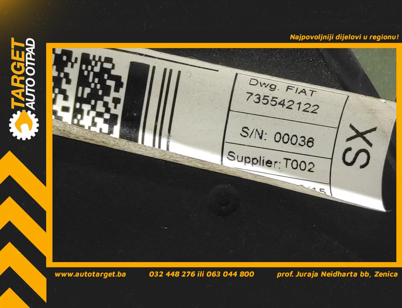 DIJELOVI POJAS FIAT QUBO > 08-16 735542122