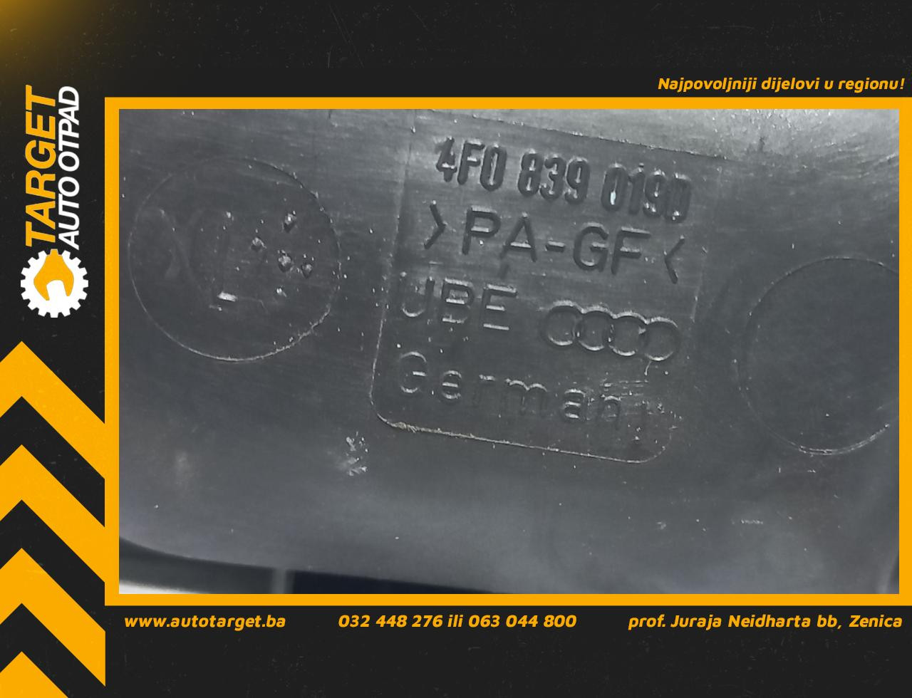 DIJELOVI UNUTRASNJA RUCKA VRATA AUDI A6 > 04-08 2.4 4F0839019D