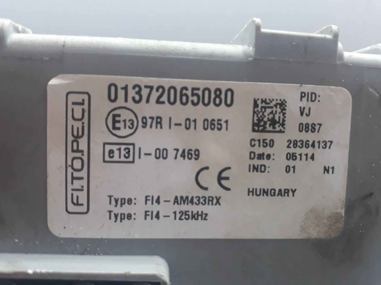 ELEKTRONIKA MODUL FIAT FIORINO > 07-16 01372065080
