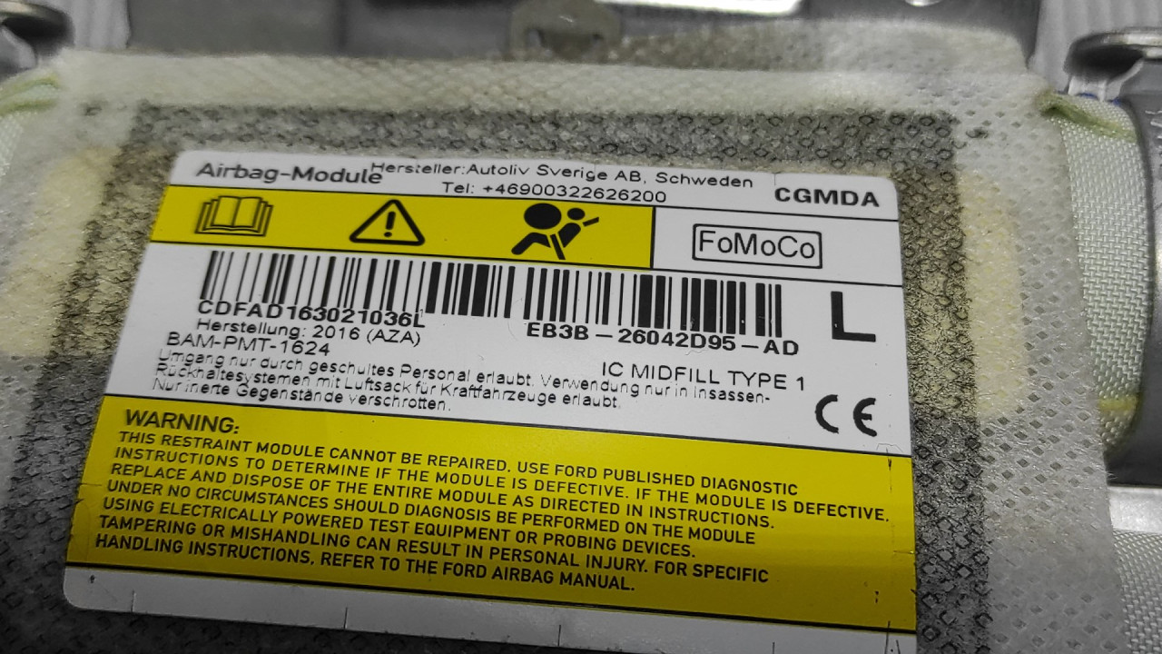 KROVNI AIRBAG FORD RANGER > 16- EB3B-26042D95-AD