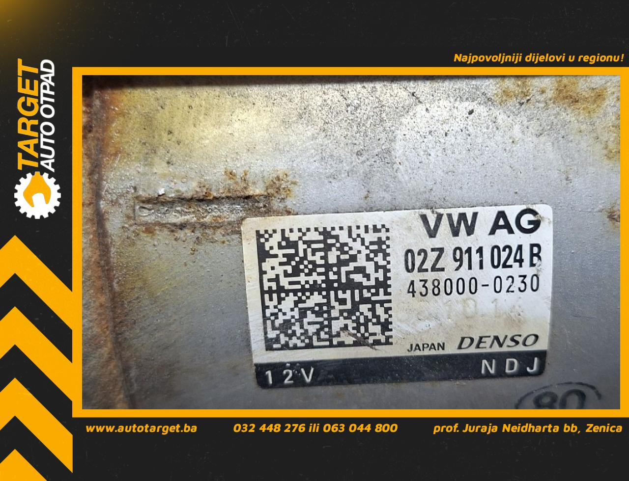 DIJELOVI ALNASER VW PASSAT B8 > 14-19 1.6 02Z911024B