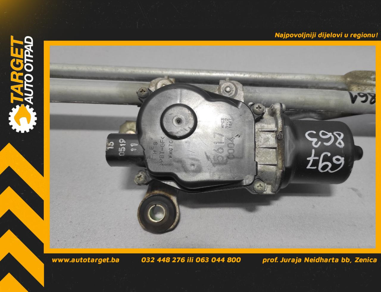 DIJELOVI MOTORIC PREDNJEG BRISACA NISSAN QASHQAI > 14-17