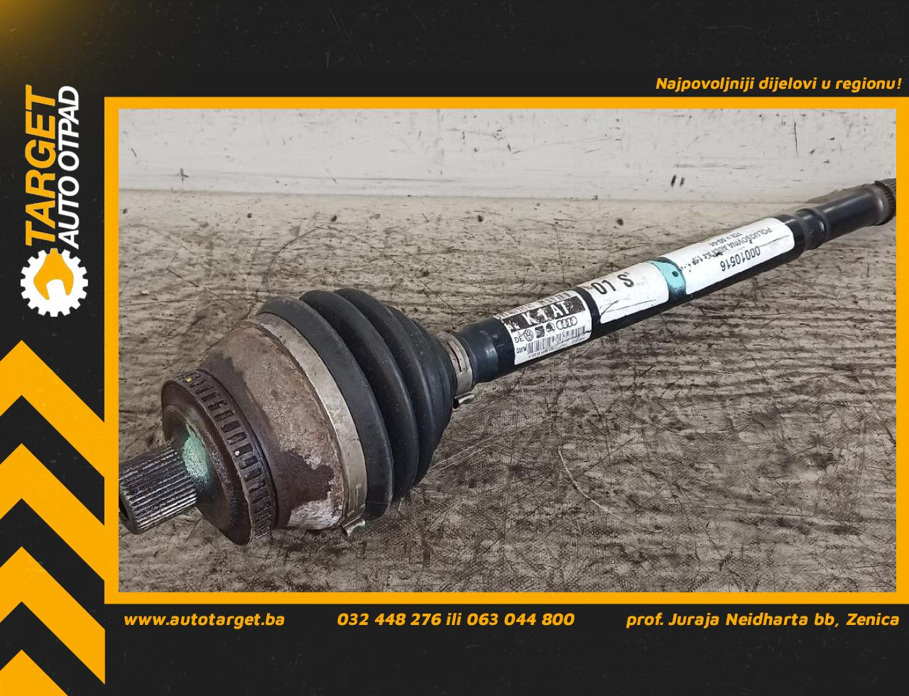 DIJELOVI POLUOSOVINA AUDI A4 (B6) > 00-04 8E0407271AT