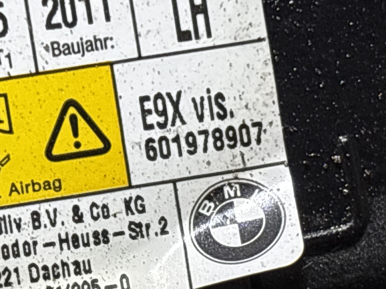 AIRBAG SJEDISTA BMW SERIJA 3 (E90/E91) > 09-11 601978907