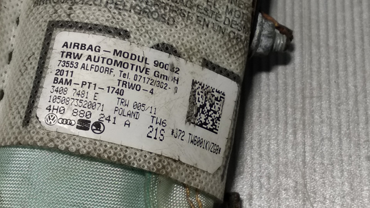 AIRBAG SJEDISTA AUDI A8 (4H) > 10-13 4H0880241A