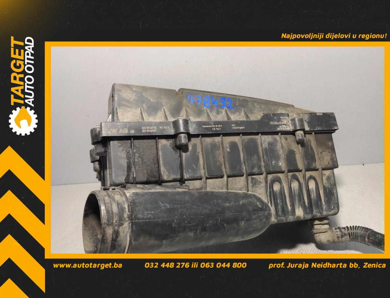 DIJELOVI KUCISTE FILTERA ZRAKA VW CADDY > 10-15 3C0129607BE