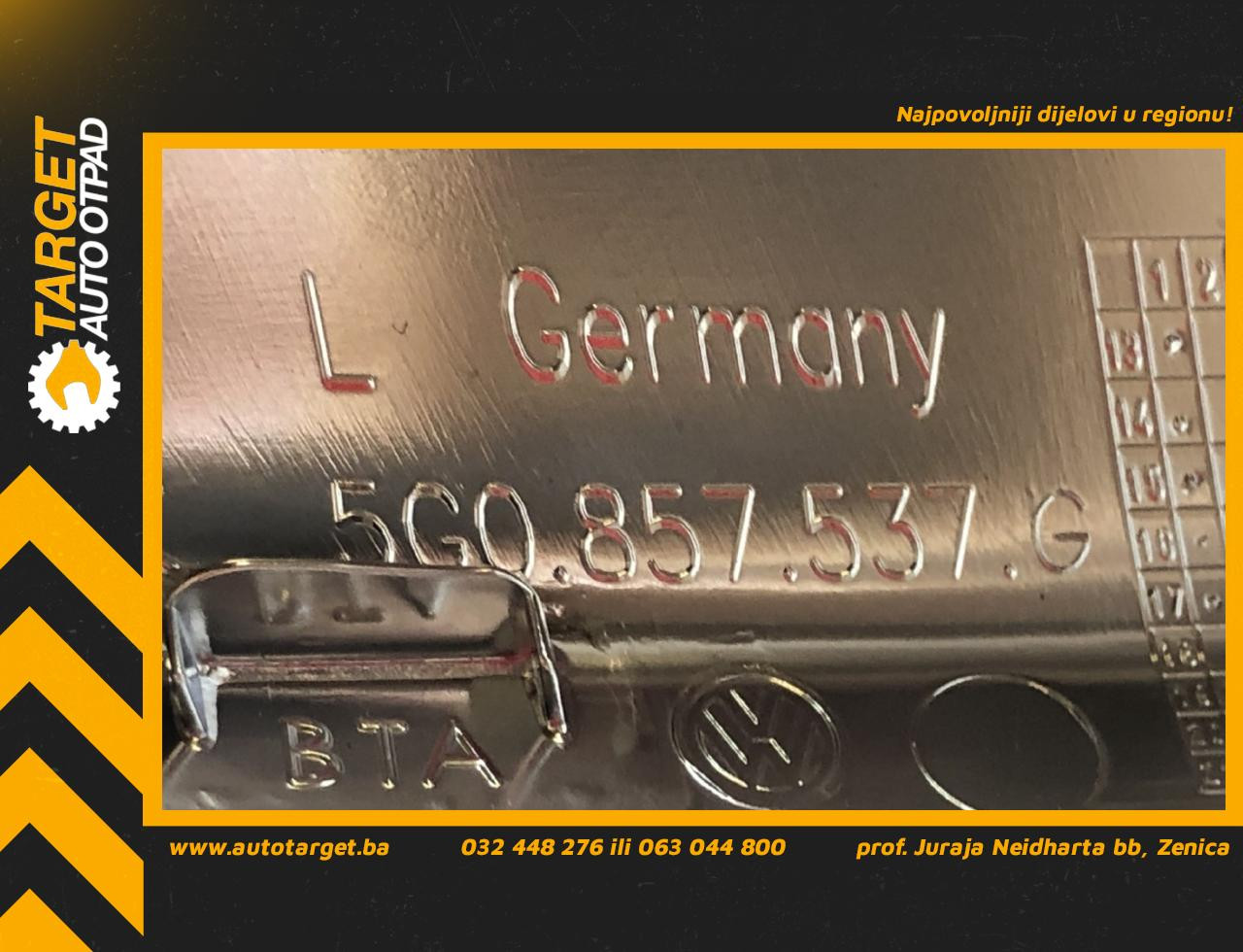 DIJELOVI POKLOPAC RETROVIZORA VW GOLF 7 > 12-16 5G0857537G