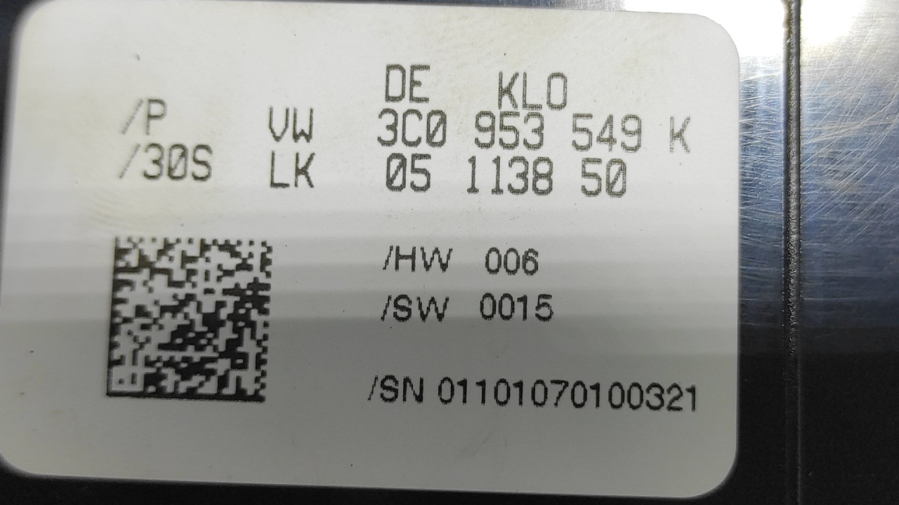 ELEKTRONIKA MODUL VW PASSAT B6 > 05-10 3C0953549K