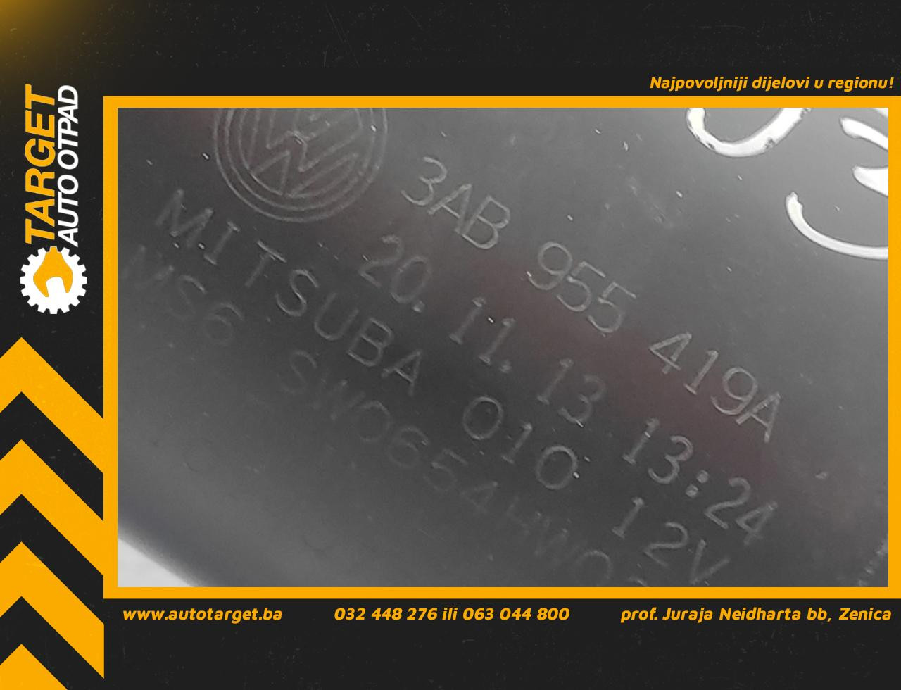 MOTORIC PREDNJEG BRISACA VW PASSAT B7 > 10-14 3AB955419A