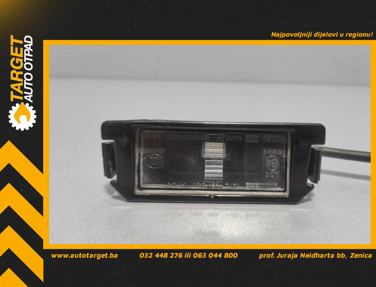 DIJELOVI RASVJETA TABLICA KIA PICANTO > 11-15 9250X2C7