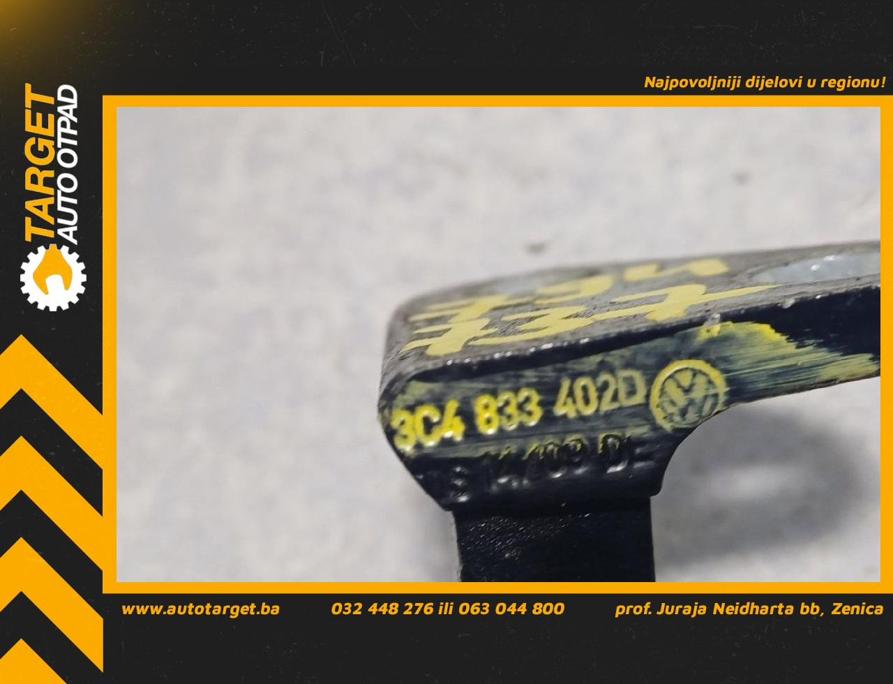 DIJELOVI BAGLAMA VW PASSAT B6 > 05-10 1.4 3C4833402D