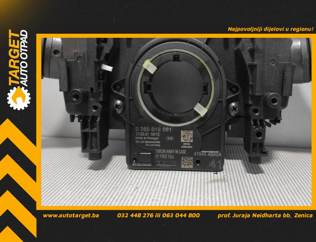 DIJELOVI SENZOR NISSAN QASHQAI > 14-17 0265019061